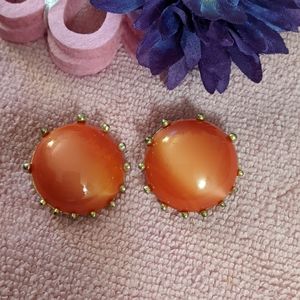 Vintage Designer Shiaparelli Coral earrings